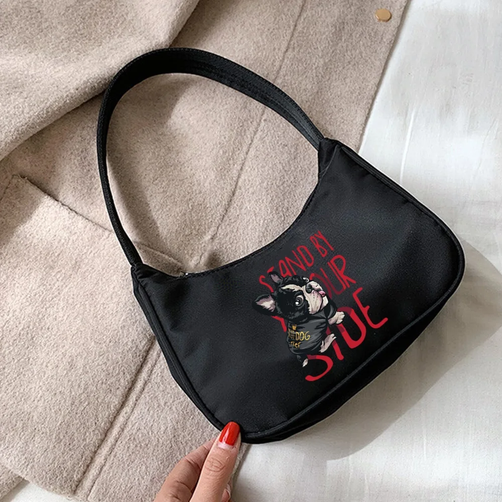 Women Luxury Handbag Underarm Shoulder Bags Fashion Dog Print Daily Design Totes Coin Purse Pouch Organizer Hobo Shoulder Bag