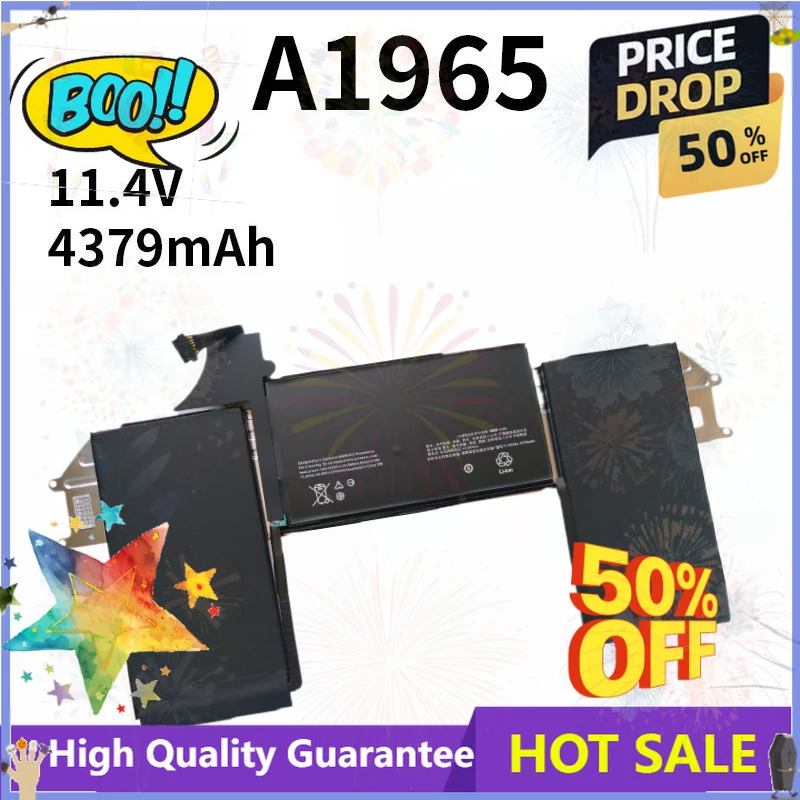 SWZY SWZY A1965 Laptop Batteries 11.4V For Apple MacBook Air Compatible With 2018 2019 A1932 Notebook A2179 2020 Series 49.9Wh B