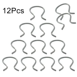 12pcs/set Door Handle Window Crank Retainer Horseshoe Clip Plastic Fastener Clips For Chevrolet For Pontiac For Buick 1949-1970