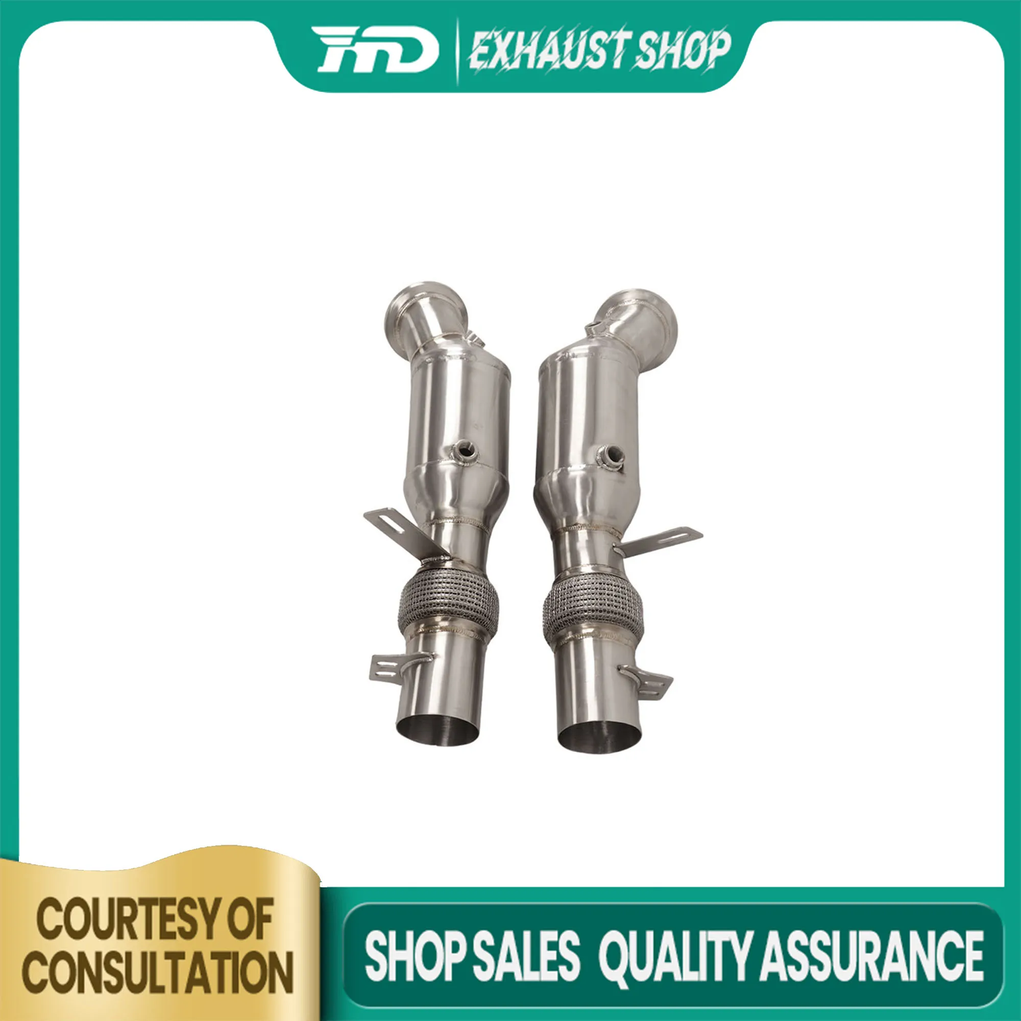 

High Quality Downpipe For Rolls-Royce Cullinan 6.7T Stainless Steel Exhaust System High Flow Performance Racing Pipe HMD