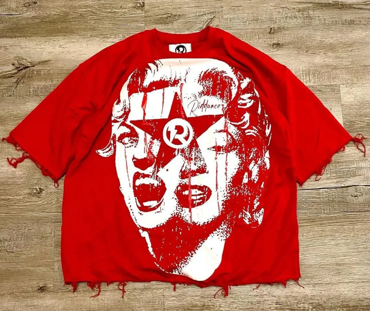 T-shirt graphique imprimé Hip Hop pour hommes et femmes, vêtements streetwear décontractés, Harajuku gothique, été, Y2k, Y-2024 Respzed