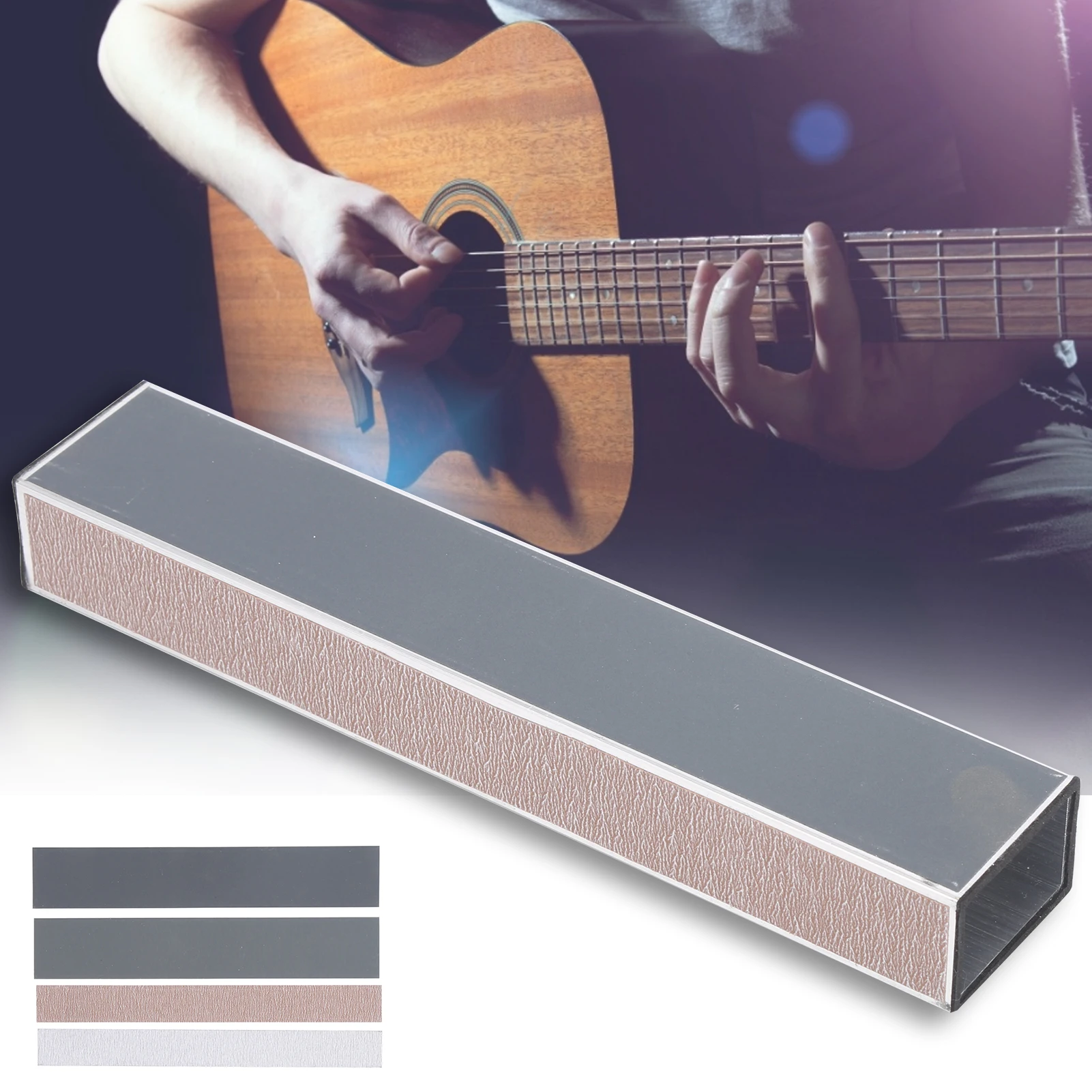 Guitar Fret Sanding Leveler Beam Leveling Bar Sandpaper Bass Fingerboard Luthier Tools