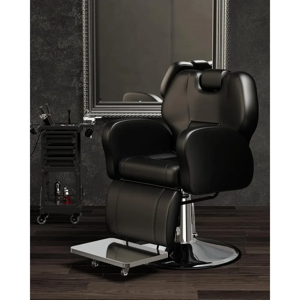 

Beauty Salon Equipment-Black，Barber ,Reclining Salon Chair for Hair Stylist,Shampoo Chair Stylist Tattoo