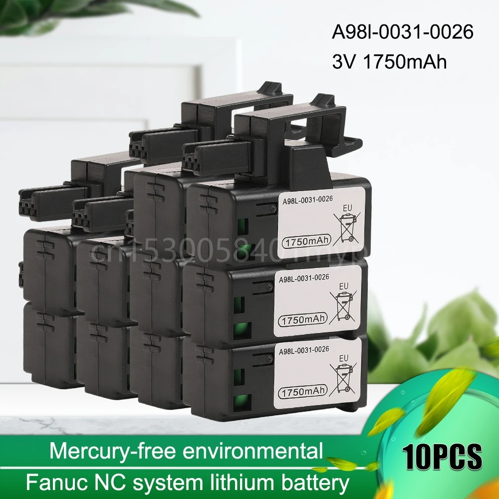 

10PCS Brand New Fanuc NC system A98L-0031-0026 a02b-0309-k102 A02b-0309-k102 3V 1750mAh PLC CNC Lithium Batteries