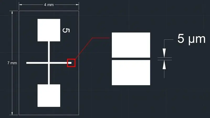 Microcapacitive Single-channel Interdigital Electrode Optical Gas Biosensor Photoelectric Detection