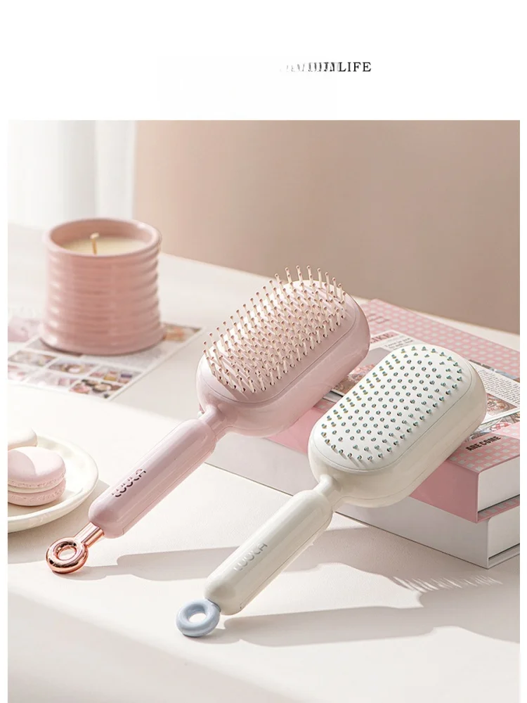 

Расческа-массажер Tlife Ruth Exble Air Cuion с антистатическим эффектом для укладки волос, универсальная, однотонная, для домашнего использования