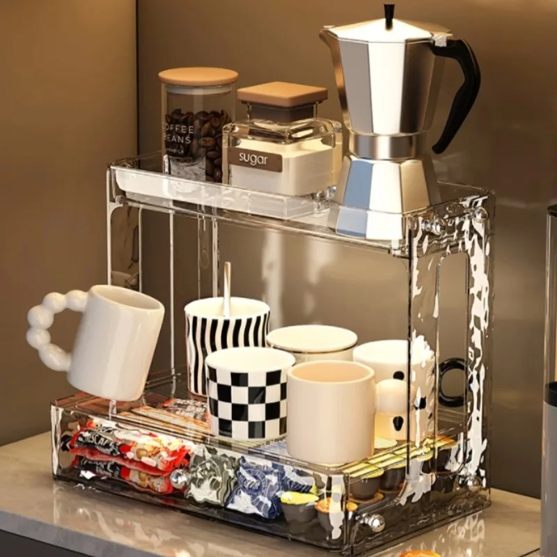 

Стеллаж для хранения журнальной станции с несколькими ящиками, стеллаж для хранения чашек и закусок, стеллаж для капсул эспрессо