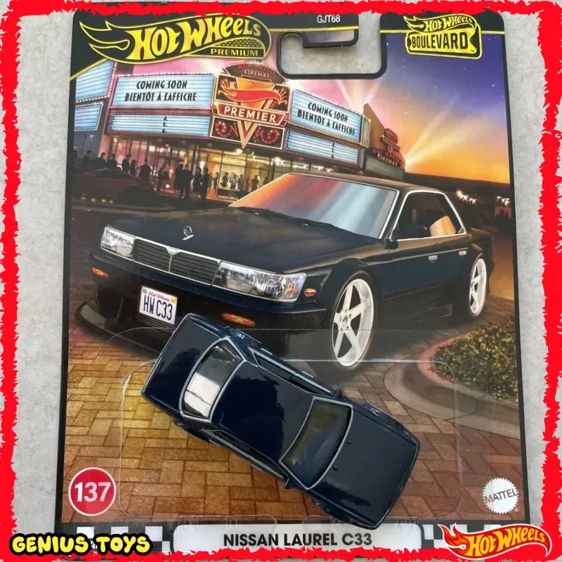 Hot Wheels Premium 1:64 2025 Boulevard NISSAN LAUREL C33 véhicule en alliage moulé sous pression corps en métal modèle de voiture à collectionner jouets cadeaux pour garçons