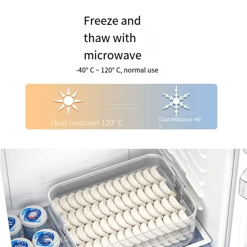 Easy Use Cold Food Boxes For Fridge,Sausage Storage,Refrigerator Box, Stackable,Fridge Organiser,Food Storage Containers With Li