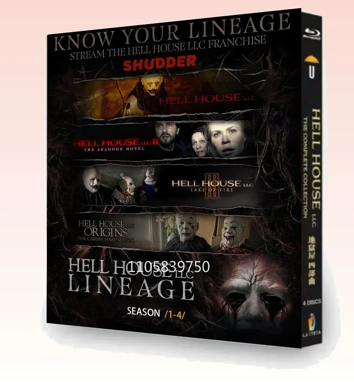 Hell House LLC 1-4 (2015-2023) Series 4-Discs Blu-ray disc High Definition BD