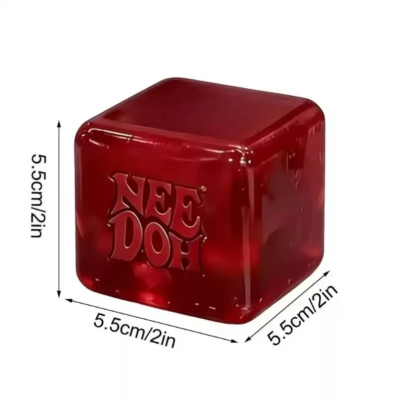 Neu eingetroffen: Needoh Nice Cube – sensorischer Fidget-Würfel zur Stresslinderung und Angstbewältigung, sensorisches Hilfsmittel für Konzentration, ADHS und Büro, Blindbox-Geschenke – Detail 1