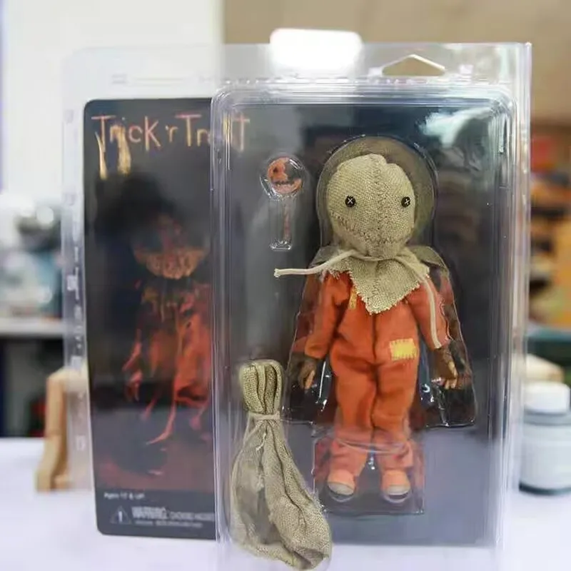 Neca Figure Trick R Treat Action Figure Sam The Great Autumn Spirit Light Up Pumpkin Movie Model Toy  Halloween Gifts