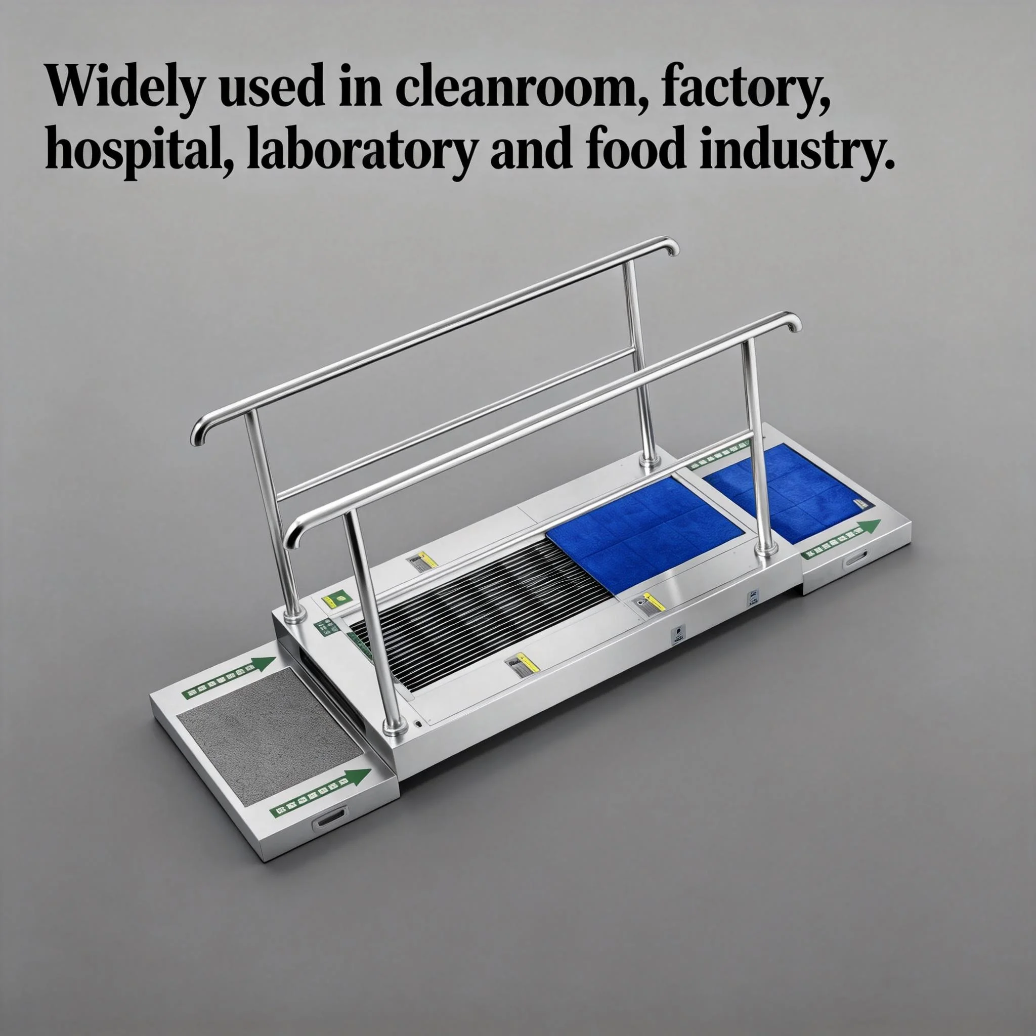 Heavy Duty Commercial Boot Washer with Pump & Motor Self Cleaning Shoe Sole Machine for Food Factory Office Cleanroom Use