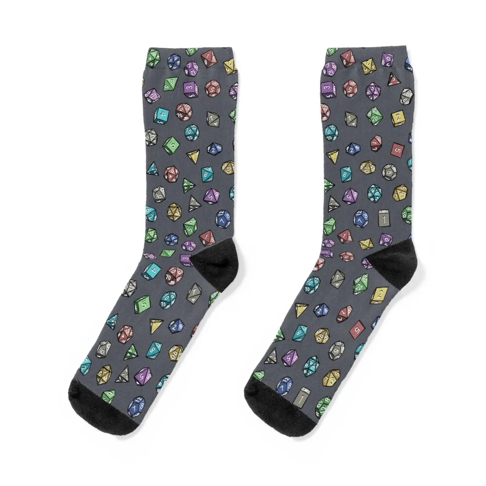 

Dungeons and Dragons Dice Pattern Socks cool winter gifts Socks For Women Men's