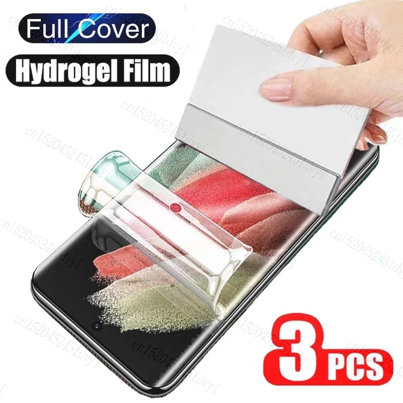 3PCS Full Cover Hydrogel Film for Vivo V29 Lite V27 V25 V23 V21 V20 Pro Screen Protector Soft Film For Vivo V25E V27E