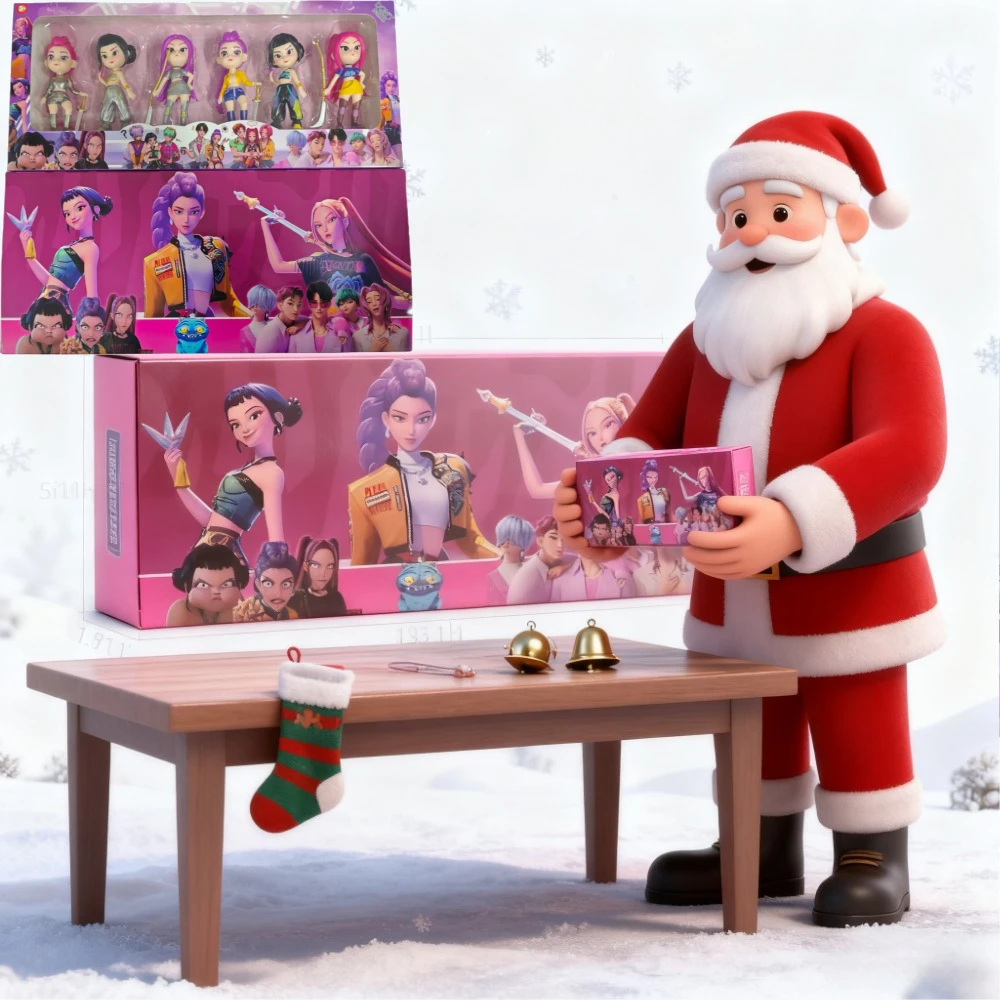 6pcs/Set K-POP Blind Box Vinyl Toy Rumi Mira Zoi Character Vinyl Mask Figurine Birthday Chrismas New Year Gifts Fans Club Gifts