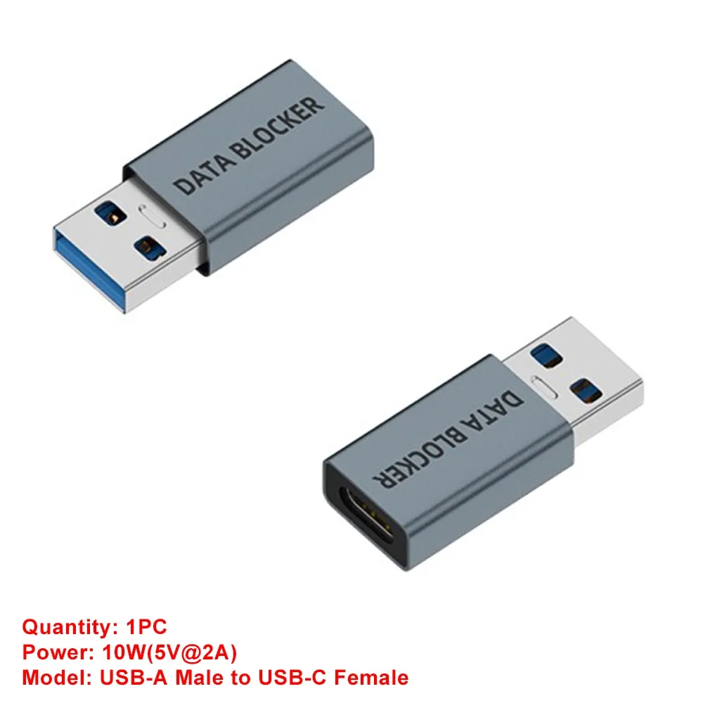 فقط للشحن مانع بيانات USB رفض القرصنة حماية الخصوصية USB Type-C المدافع حماية ضد العصير جاك سبائك الألومنيوم #3