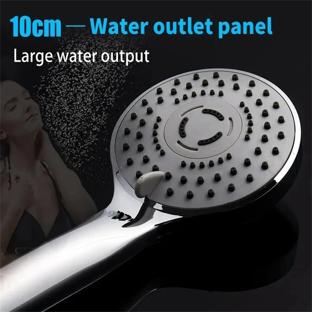 5 Model Pressurized Hand Shower Head Shower Nozzle Large Water Output Universal Rainfall Massage Save Water Bathroom Accessories