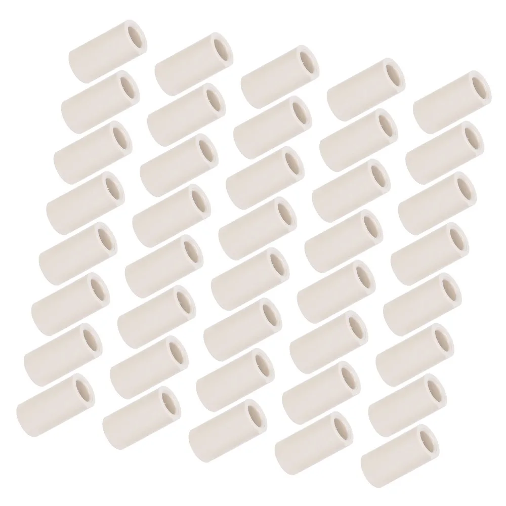 

40pcs White Pool Stick Tips Fiber White Fiber Pool Cue Ferrules Tubes Slip On Billiard Cue Ferrules Pool Cue Repair