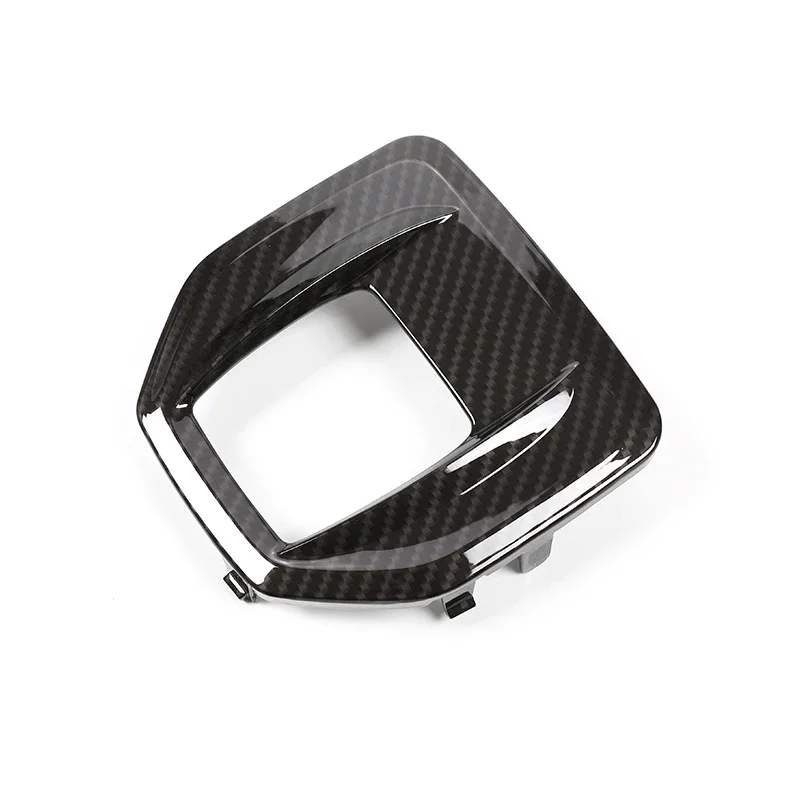 Carbon Fiber For Alfa Romeo Giulia Stelvio 2017-2019 ABS Interior Center Console Gear Shift Panel Cover Trim Replacement Part