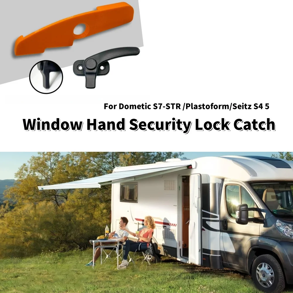1PCS RV Window Hand Security Lock Catch Caravan Motorhome Window Hand Accessories for Polyplastic Seitz Dometic Plastoform