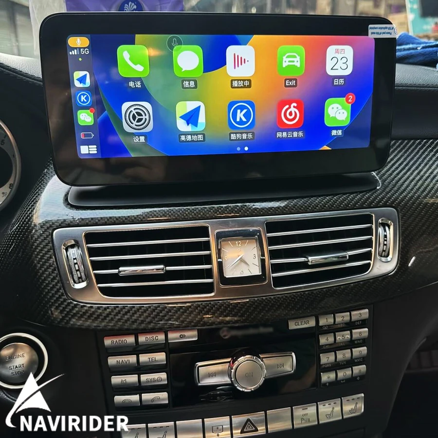 12.8inch car multimedia video player Carplay For Mercedes Benz CLS Class 2008-2013 ntg 4.0 ntg 4.5 Linux Car Radio
