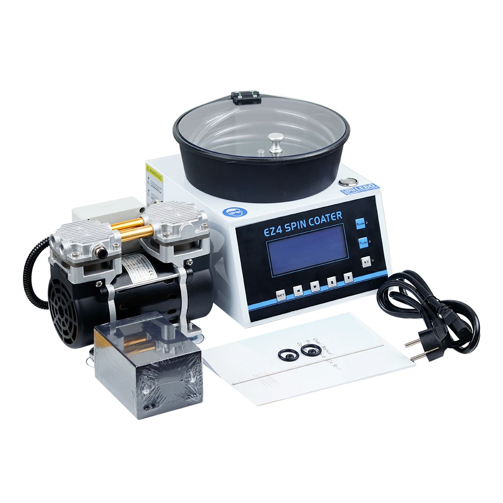 Laboratório compacto spin coater / Spin Processor EZ4 + bomba de vácuo sem óleo + CHUCK DE VÁCUO DE SPIN 110V/220V
