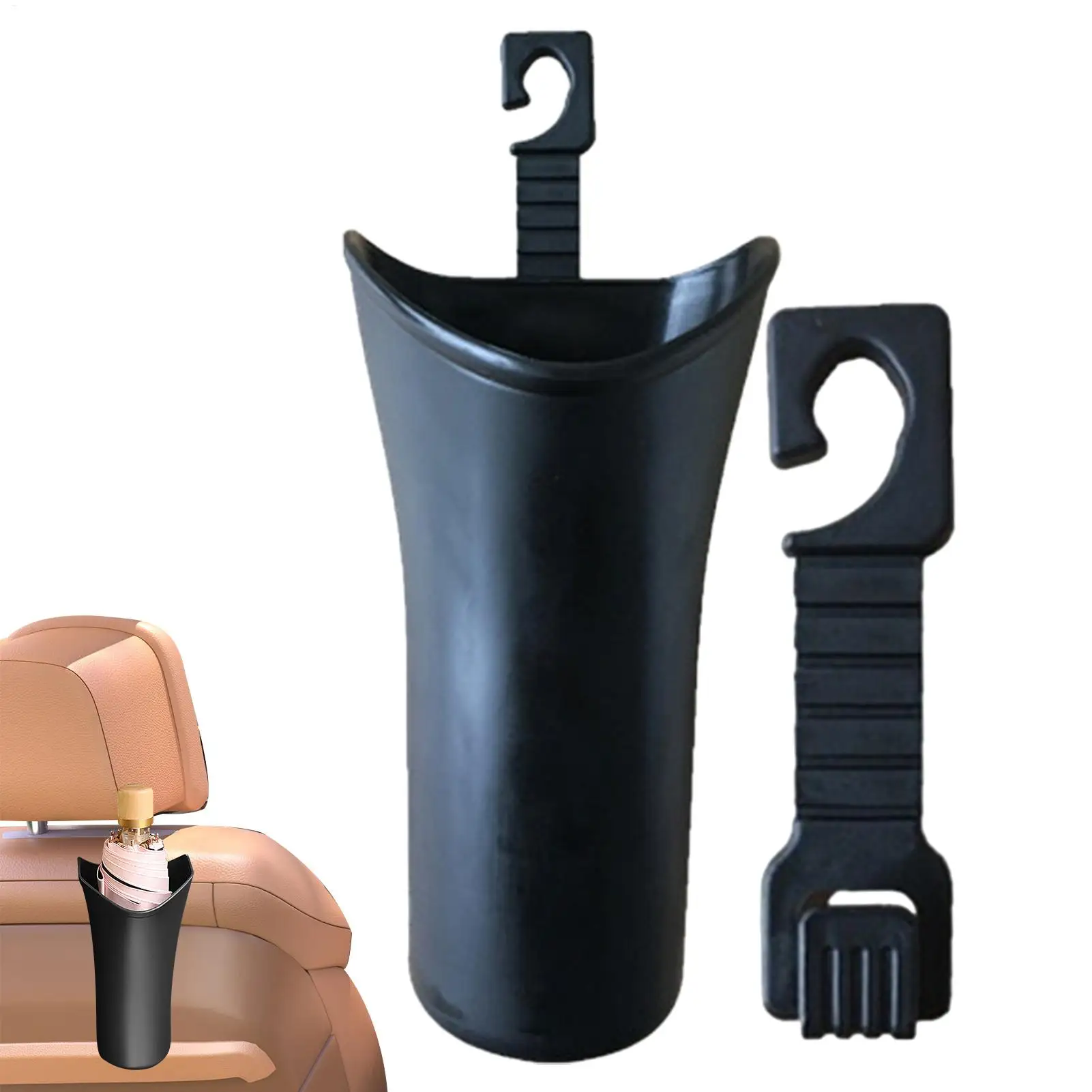 Car Umbrella Storage Bucket Waterproof Car Rear Seat Storage Box Umbrella Holder Trash Can Garbage Bin Auto Interior Accessories