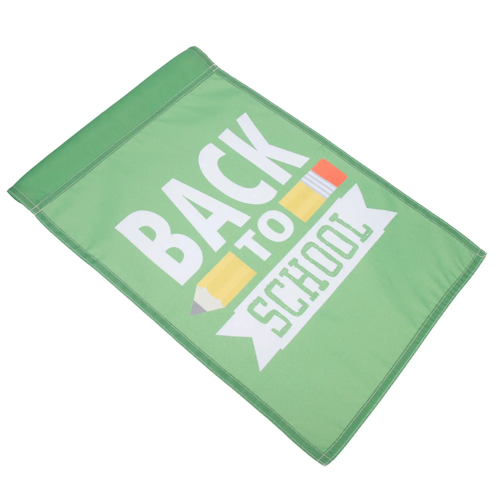 2Pcs Back to School Garden Flags High-Quality Polyester Hanging Flag Banner Small Exquisite Design Easy Storage Campus Outdoor