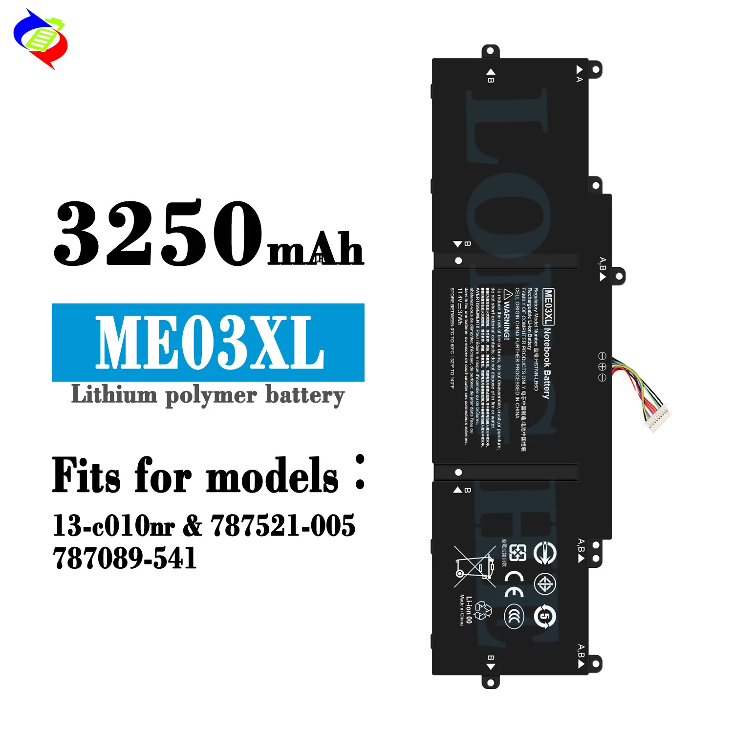 Batería para ordenador portátil ME03XL ME03 para HP Stream 11 13-C Series 13-C010NR 787089-421 787521-005 HSTNN-UB6M