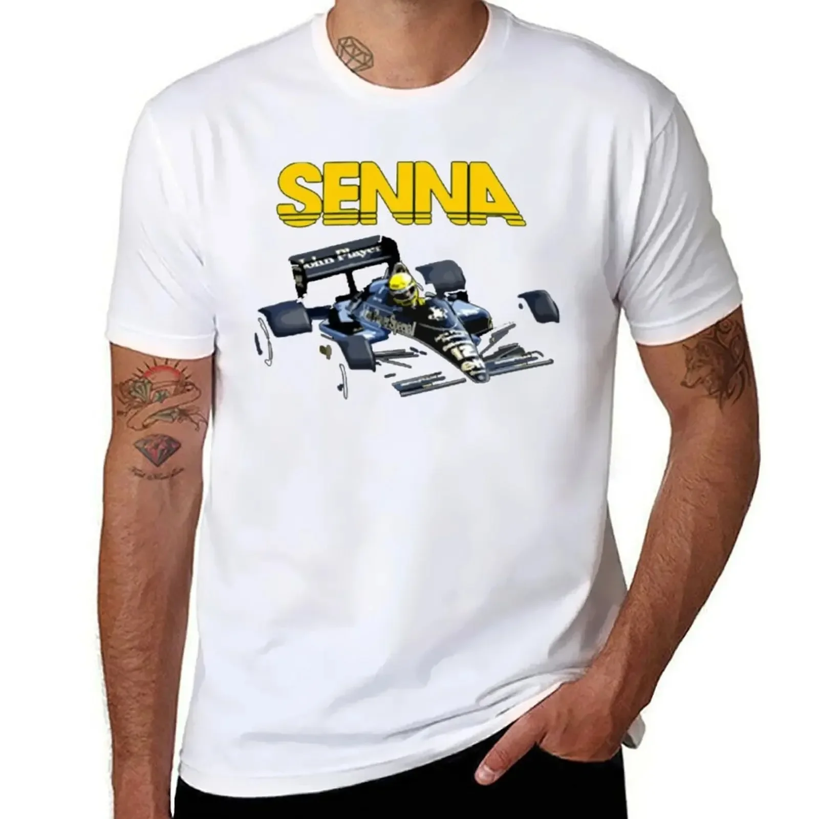 Cool Home Novelty USA Size 2024 Ayrton Senna man Hot Sale New Arrival Crewneck Round Neck Collar Race Raer Fresh Move T-shirts