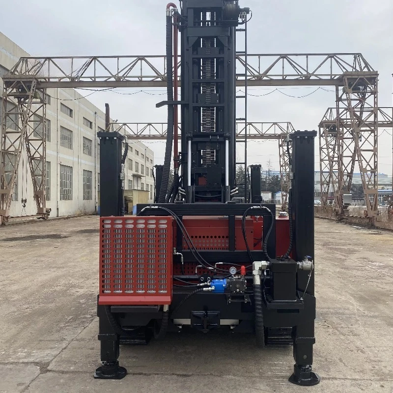 Multifunctional Water Well Drilling Rig 200m Deep Hydraulic Rotary Borehole Machine For Soil And Rock Professional Boring Tool