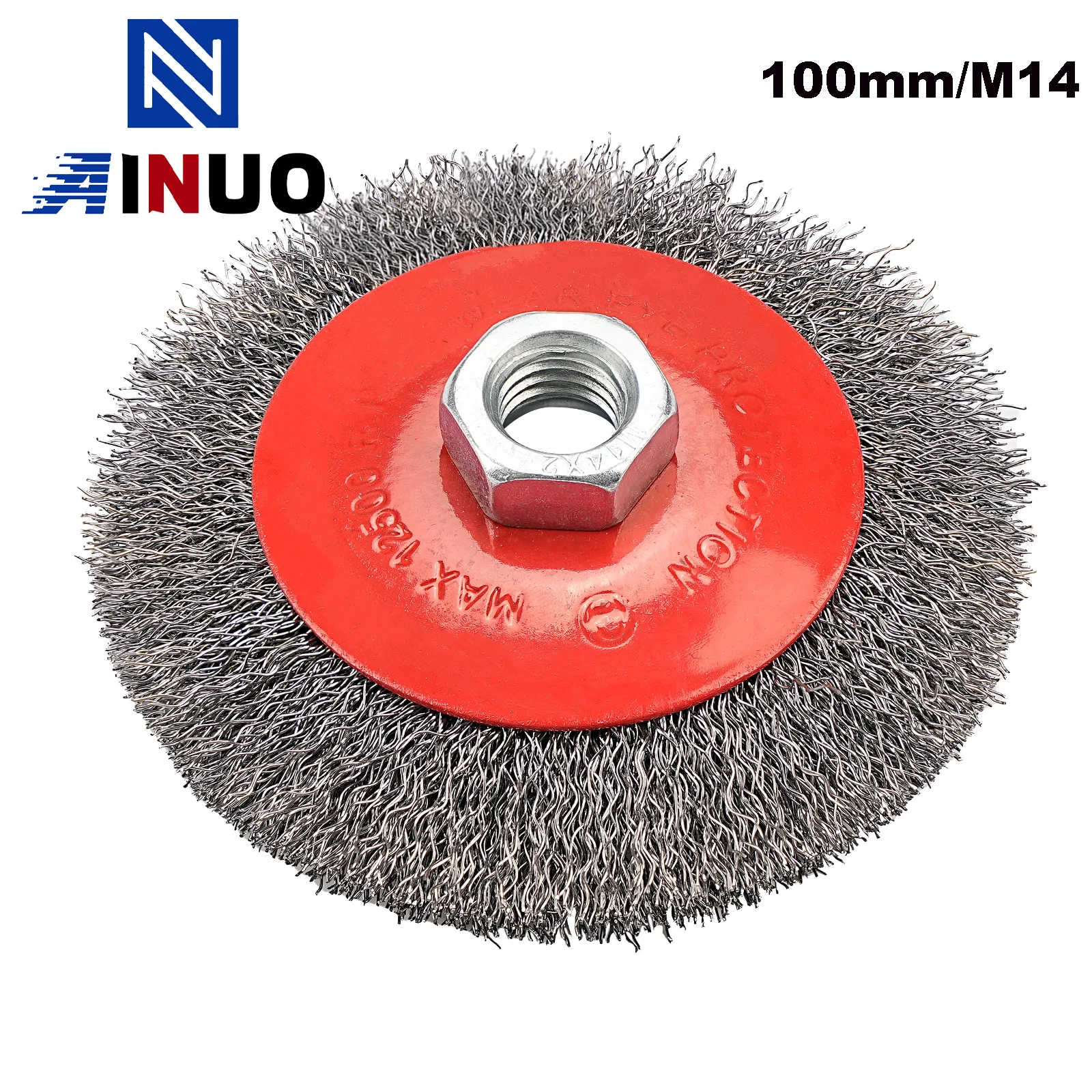 

1PCS100mm Wire Brush Wheel Curved Filament Brush Angle Grinder Rotary Tool for Metal Rust Removal Burr Cleaning Grinding Wheel