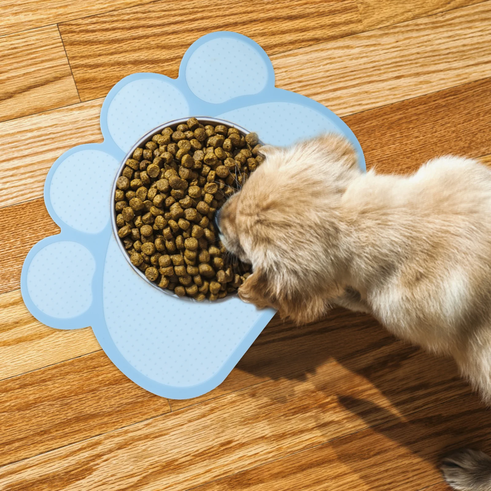 

Pet Feeding Mat 30X45Cm Thick Reusable Non Slip Waterproof Dog Food Cushion Indoor Use Slow Eating Pad Insulated Cat Placemat