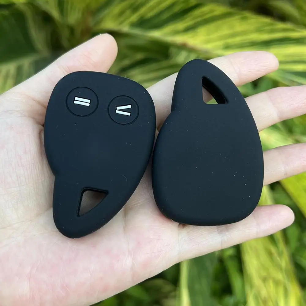 2 Buttons Silicone Car Key Case Keychain Protector Set for Renault Truck Rubber Remote Cover Fob Holder Shell Accessories