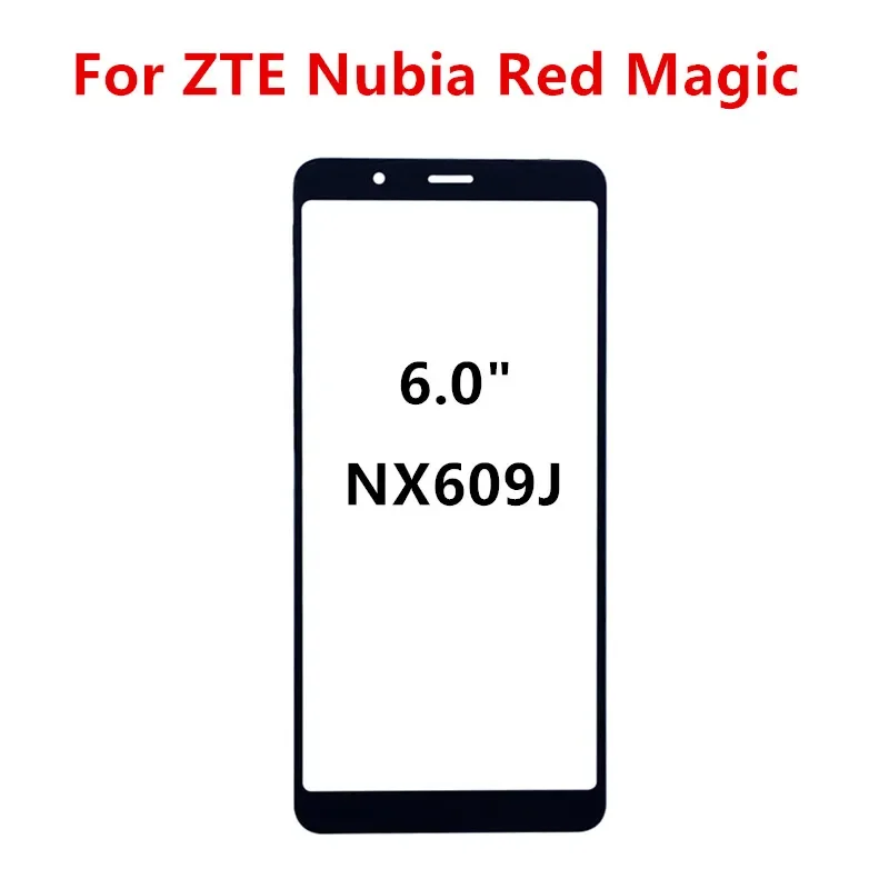 Front Glass For ZTE Nubia Red Magic Mars 3 3S 5G 5S Touch Screen LCD Display Out Panel Cover Repair Replace Parts + OCA