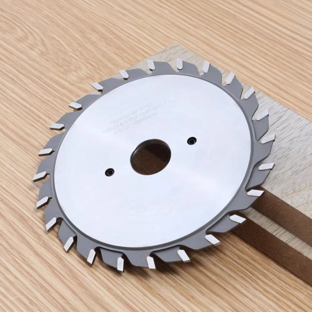 120mm  (12+12)T Scoring Saw Blade Woodworking Circular Disc for Panel Sliding Table Saw Wood MDF Cutting