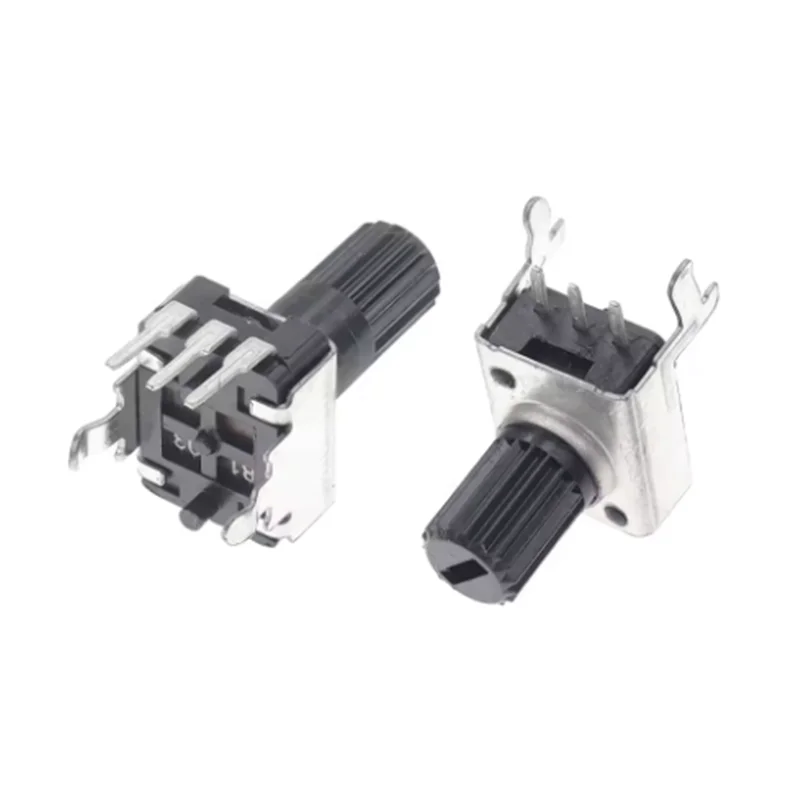 10PCS RV09 Vertical Horizontal 15/20mm Shaft 1k 2k 5k 10k 20k 50k 100k 0932 Adjustable Resistor 9 Type 3Pin Seal Potentiometer