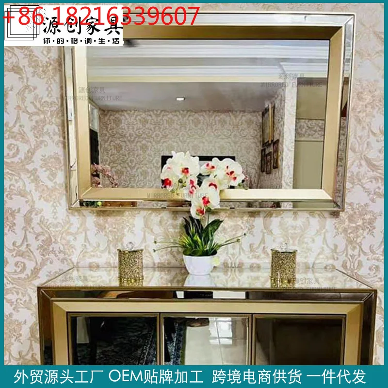 YAO simple mirror glass vanity mirror vanity mirror bathroom wall-mounted tempered glass light luxury style