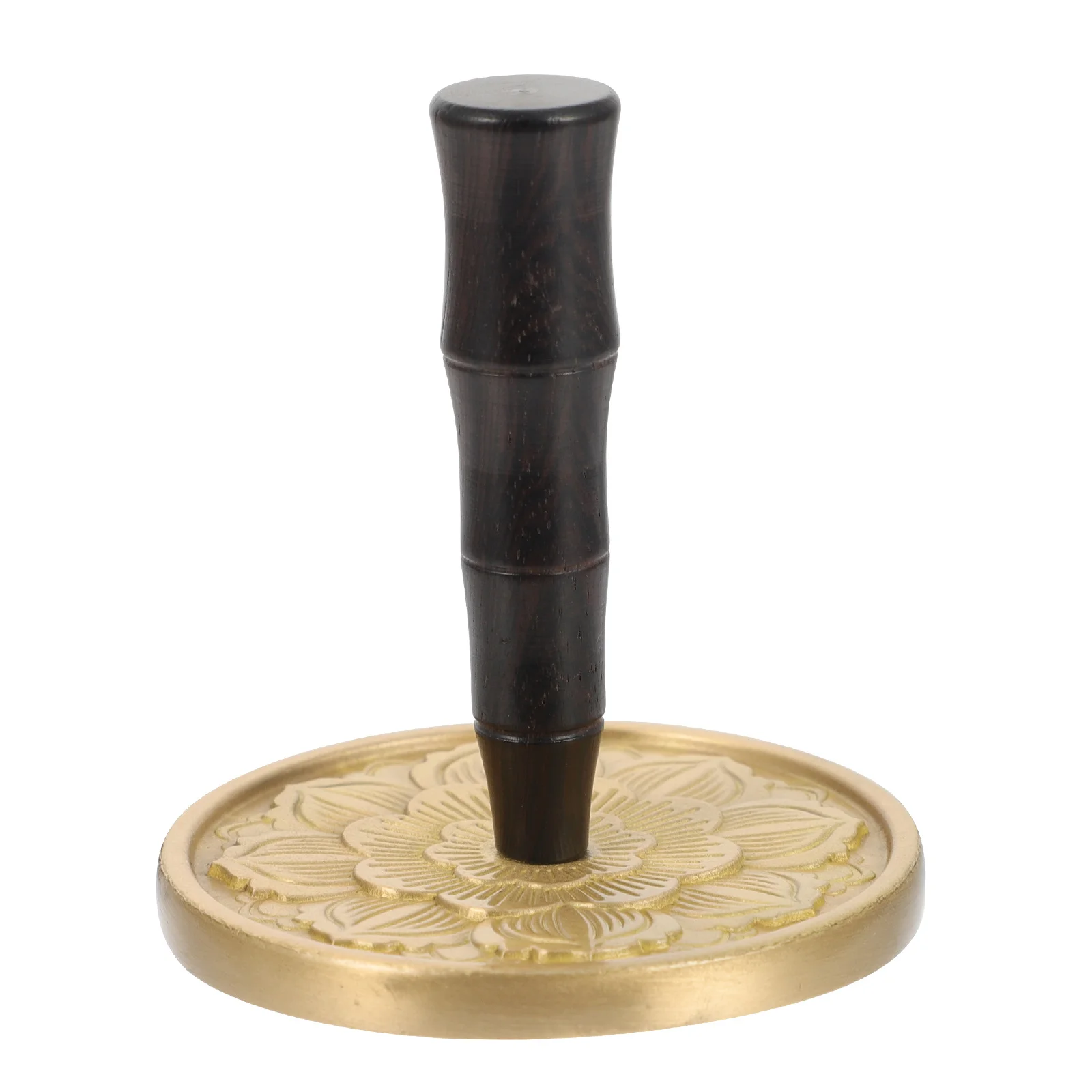 

Incense Ash Press Mold Copper Wood Vintage Ash Presser Comfortable Handle Practical Tool for Home Yoga Room Meditation Office