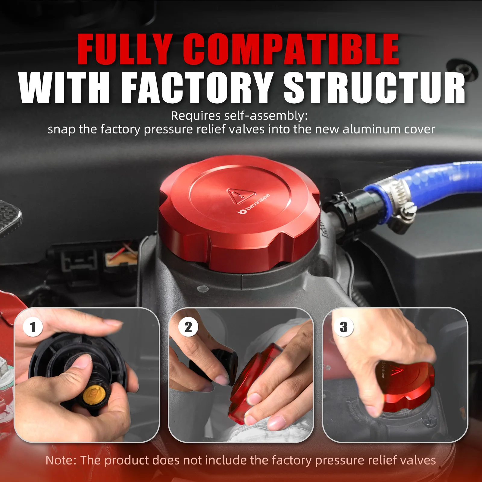 Coolant Expansion Tank Cover For BMW F30 F20 E90 E92 E93 E91 E60 F32 F33 F34 F07 F22 F10 E81 E87 F06 X1 E84 X3 F25 X5 E70 F15 Z4