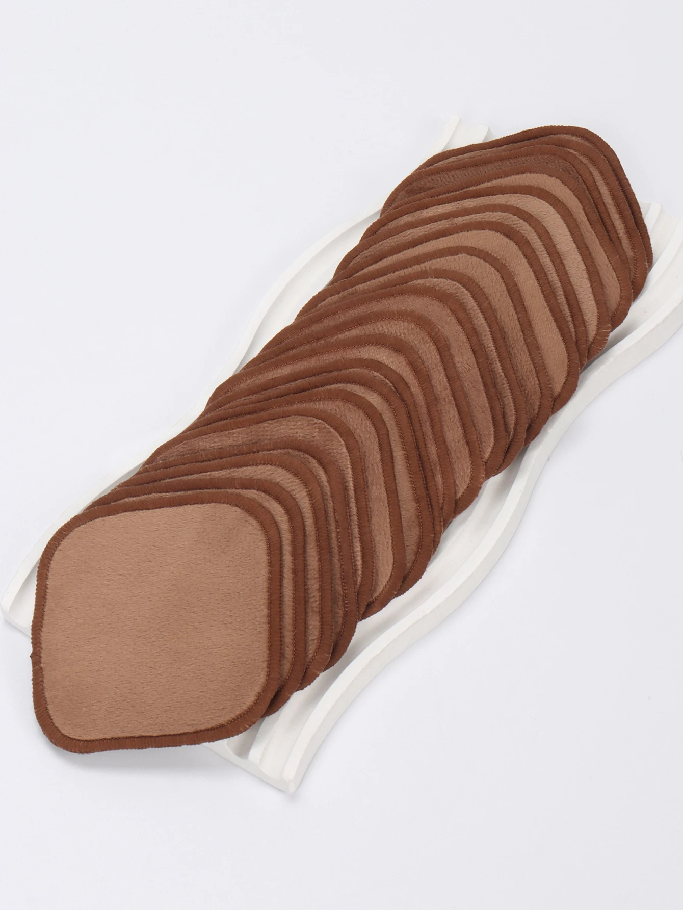 クリスタルスーパーソフトスクエアメイク落とし5/10/20個、再利用可能なメイク落としツール、洗顔、クレンジング、メイク落とし、スーツに最適