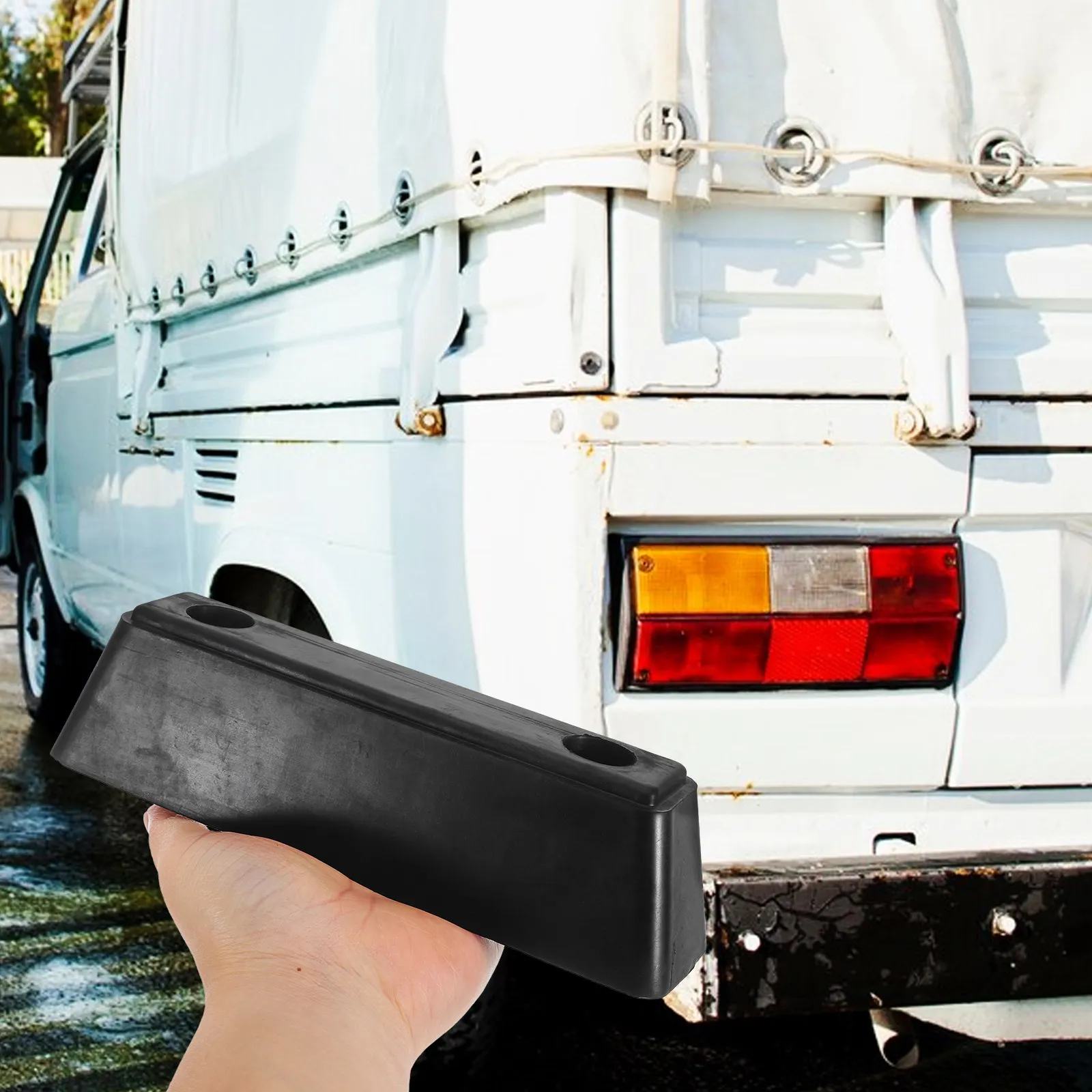 

Усиленный резиновый бампер-блок для защиты задней части грузовика и прицепа, поглощающий удары, установка без инструментов, долговечный