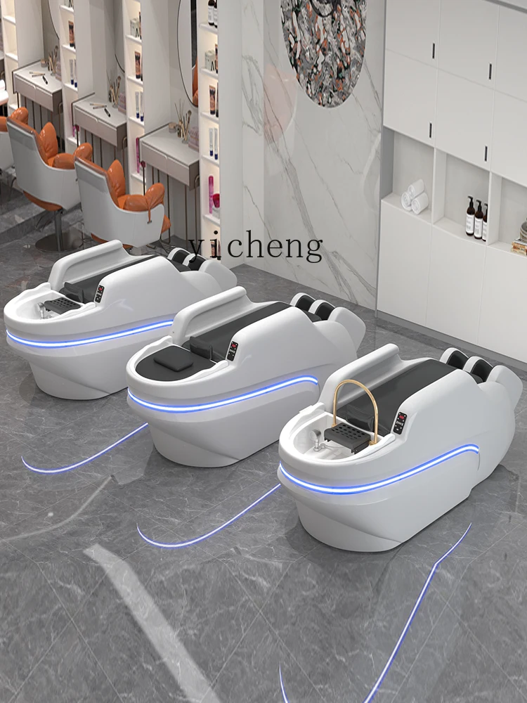 ZC Automatic Intelligent Electric Massage Shampoo Bed Barber Shop Hairdressing Flushing Bed