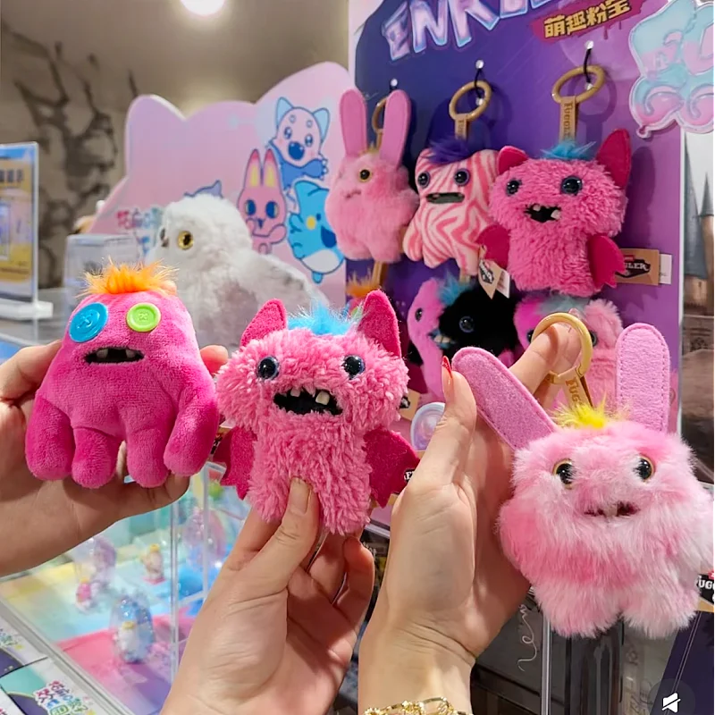 

Original Fuggler Baby Pinkles Plush Toy Funny Ugly Monster Blind Box Keychain Cute Bag Hanging Ornament Collectible Trendy Toys