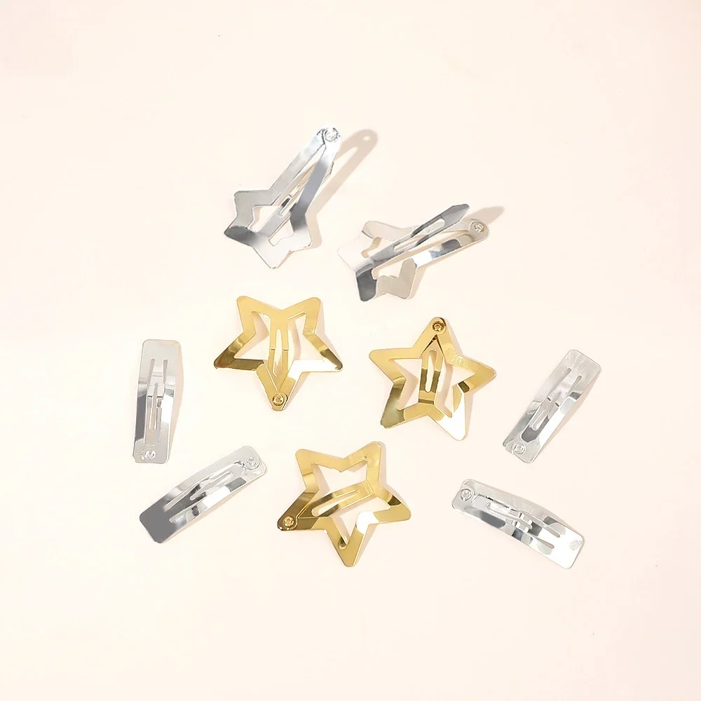 3 قطعة/الحقيبة الفضة الذهب ستار Y2K المعادن حافة معدنية كليب النساء الفتيات مقاطع الشعر مشبك خاطف المشابك الشعر مجوهرات بنس للشعر غطاء الرأس #2