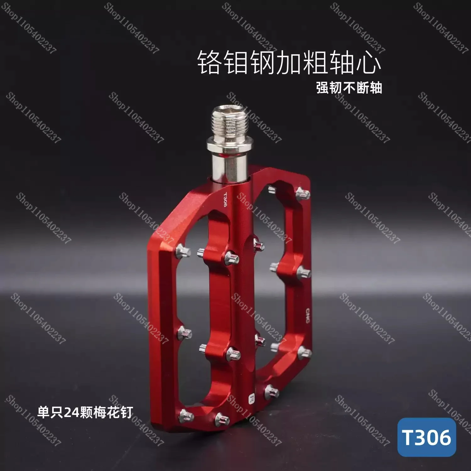 Full Aluminum Alloy Three Bearing Bike Pedals Lightweight Universal MTB Pedals Off-road Mountain Bicycle Foot Pedals