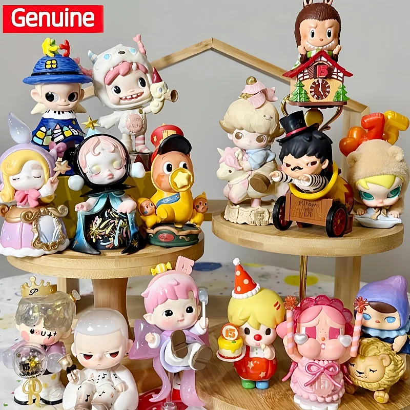

New Pop Mart Genuine Celebrating The Moment 15th Anniversary Series Popmart Blind Box Ornament Figurine Collection Festival Gift