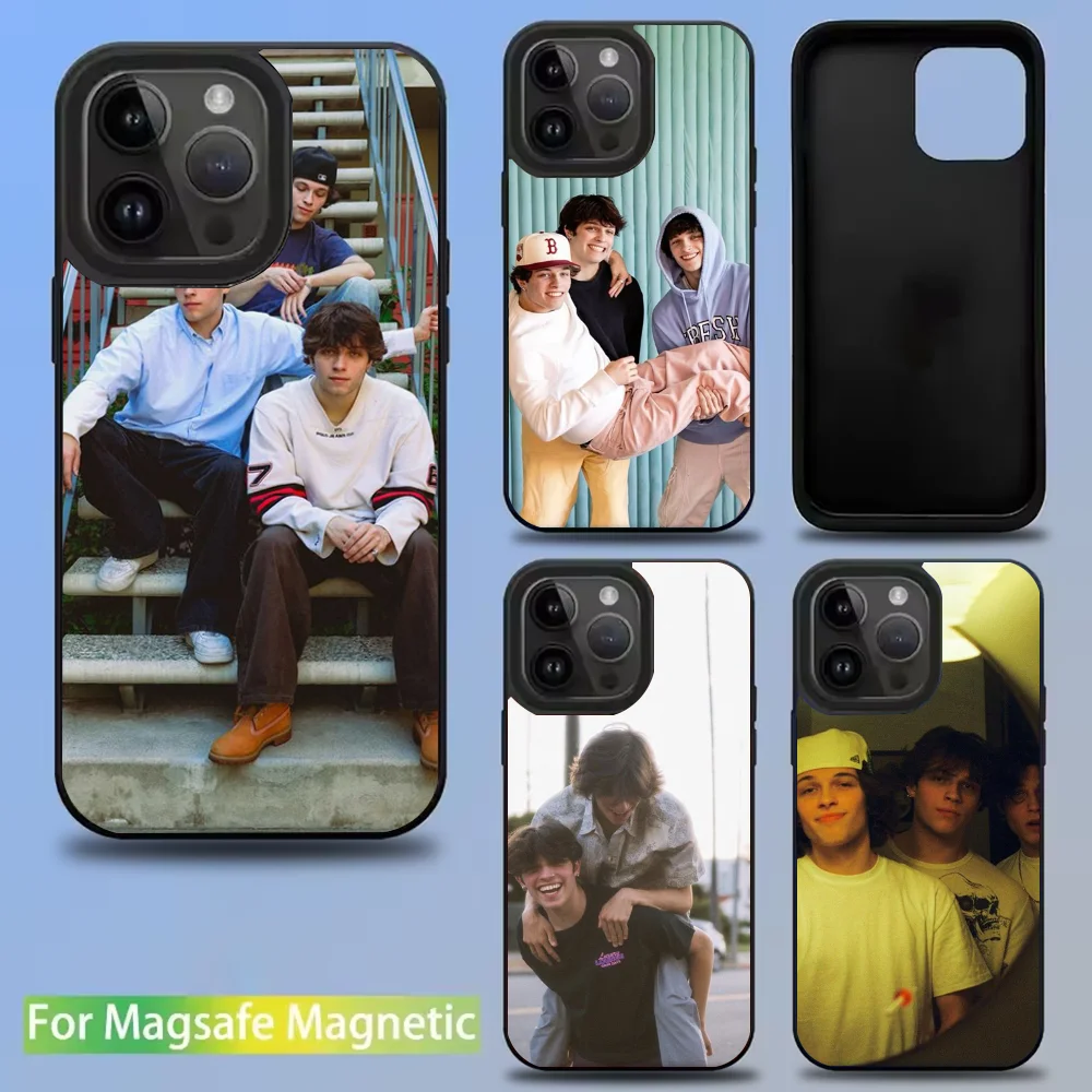 

S-Sturniolo T-Triplets Singer Phone Case For IPhone 16 15 14 13 12 11 Pro Mini Max Soft Magnetic Cover