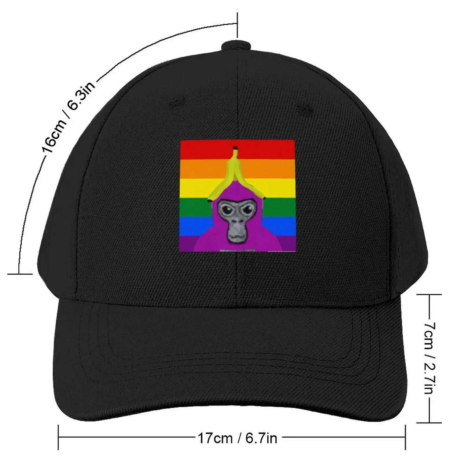 Gorilla Tag Pride Gorilla - Pride Gorilla Tag Logo Baseball Cap Custom Cap Military Cap Man Baseball Men Women's